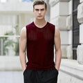 Men's Sleeveless Ice Silk Breathable Sports T-shirt