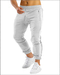 Men's Trendy Running Fitness Side Contrast Velcro Trousers