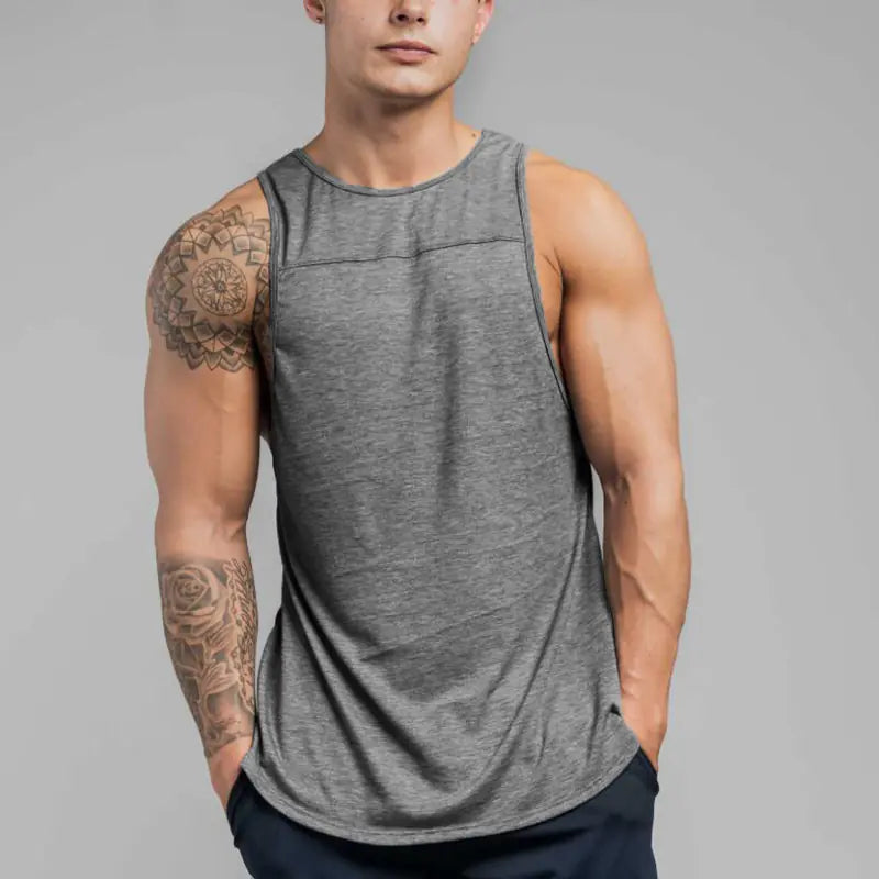 Men's Sleeveless Sports Shirt for Running and Gym