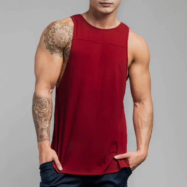 Men's Sleeveless Sports Shirt for Running and Gym