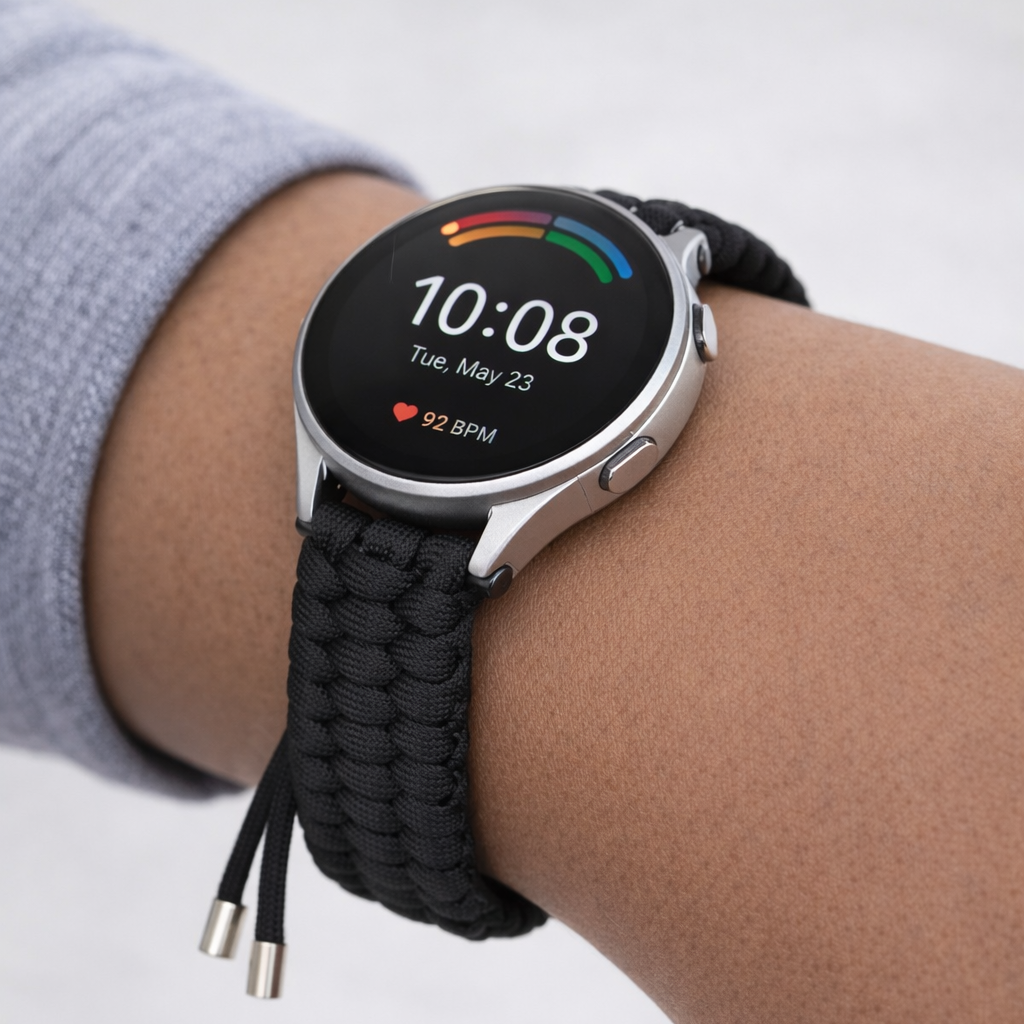 Breathable Paracord Braided Smart Watch Strap