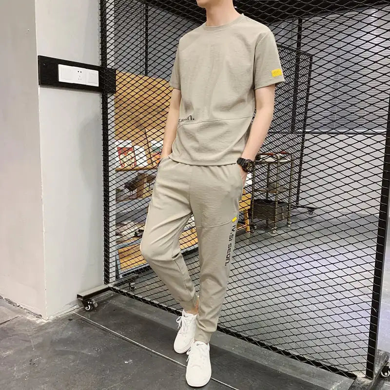 Men's Ice Silk Short Sleeve T-shirt for Sports