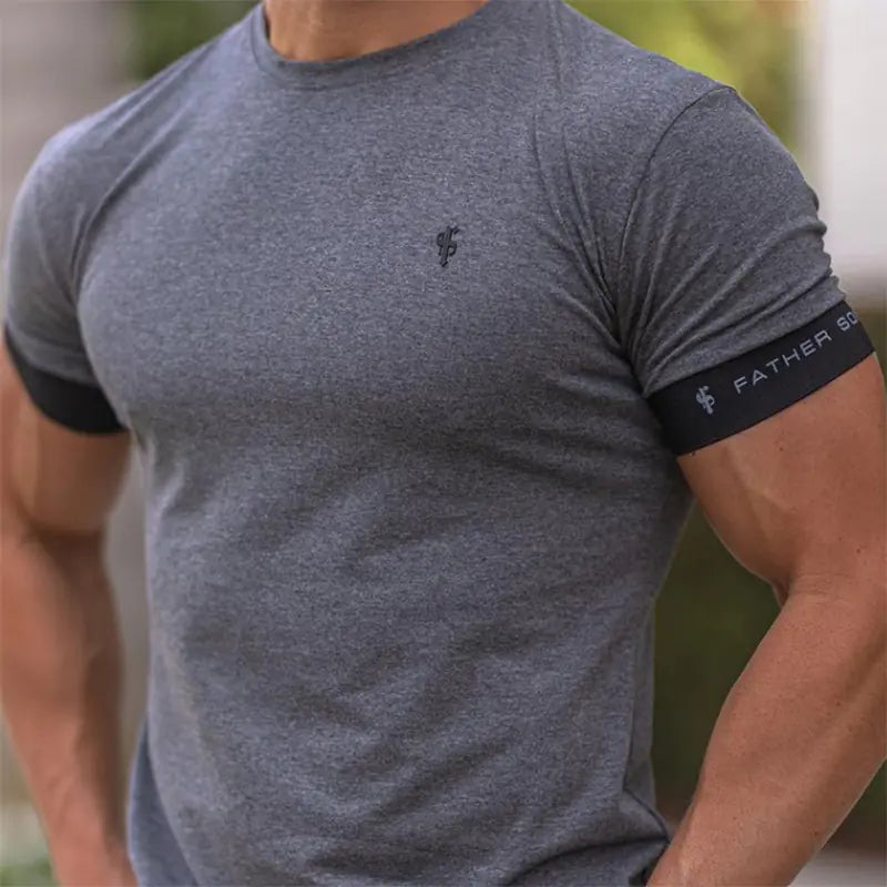 Men's Summer Leisure Sports Fitness T-Shirt