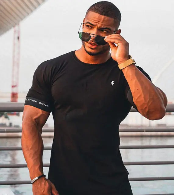 Men's Summer Leisure Sports Fitness T-Shirt