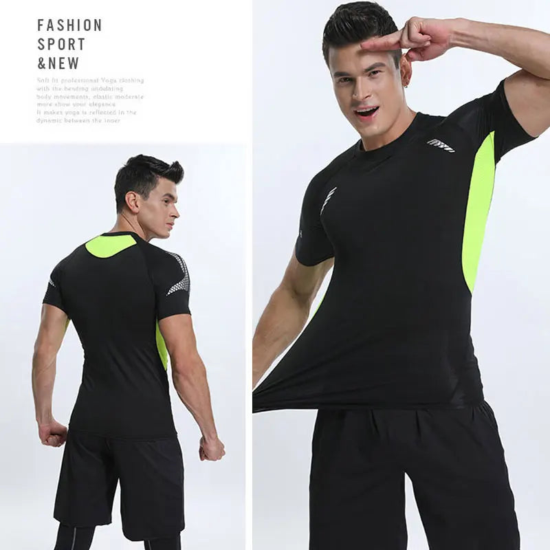 Men's Fitted Sports T-Shirt for Gym and Running