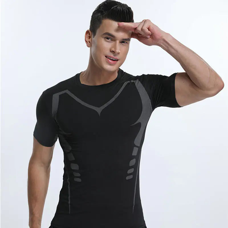 Men's Fitted Sports T-Shirt for Gym and Running