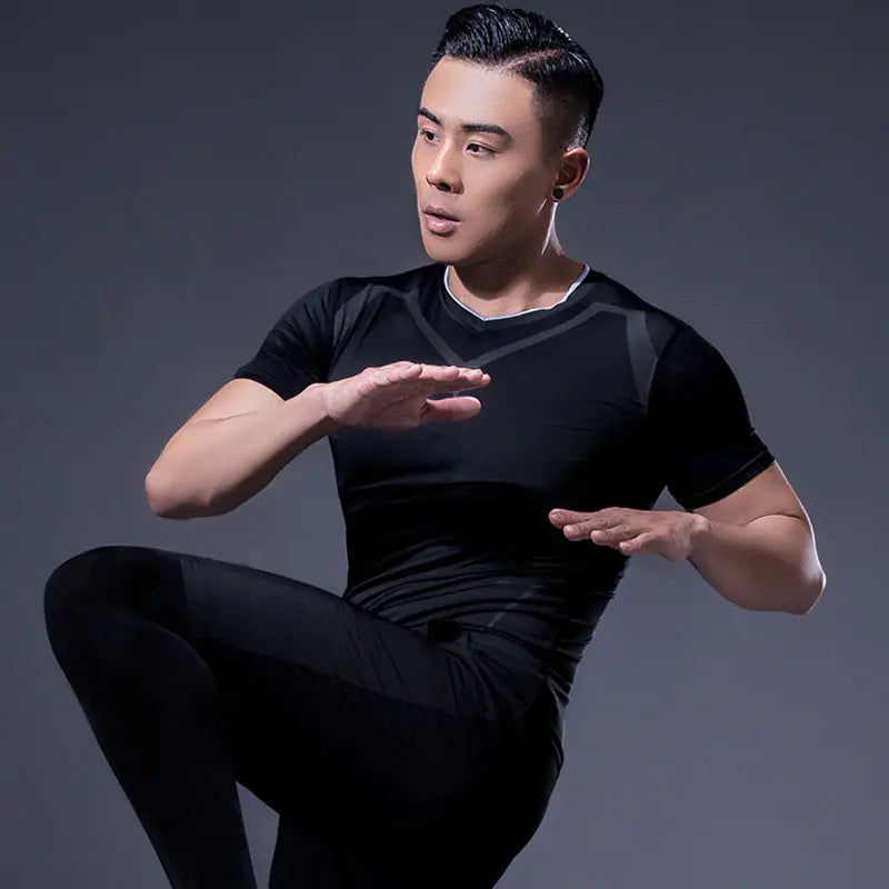 Men's Fitted Sports T-Shirt for Gym and Running