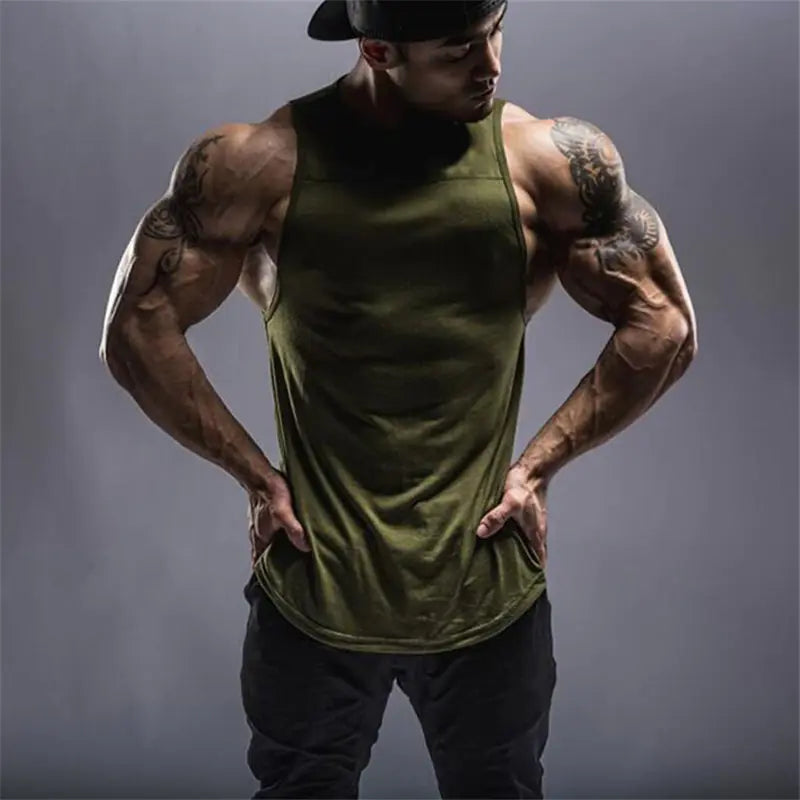 Men's Sleeveless Sports Shirt for Running and Gym