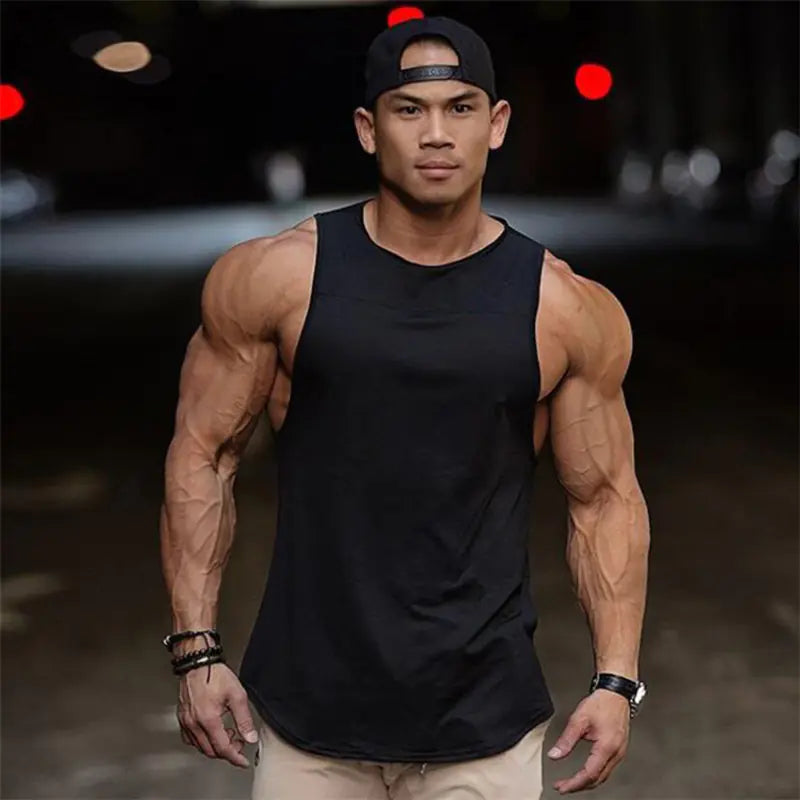 Men's Sleeveless Sports Shirt for Running and Gym