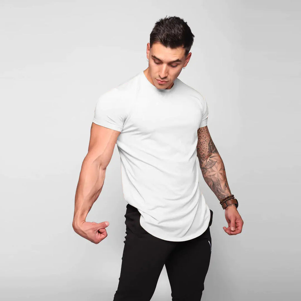 Men's Summer Sports Casual Fitness T-Shirt - Short Sleeve