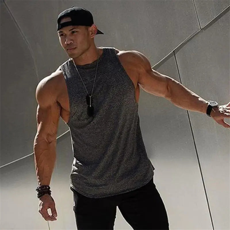 Men's Sleeveless Sports Shirt for Running and Gym