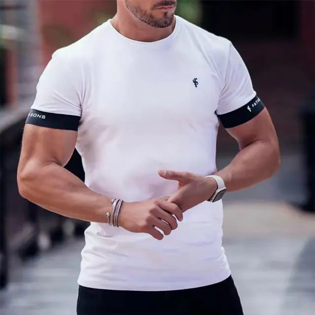 Men's Summer Leisure Sports Fitness T-Shirt