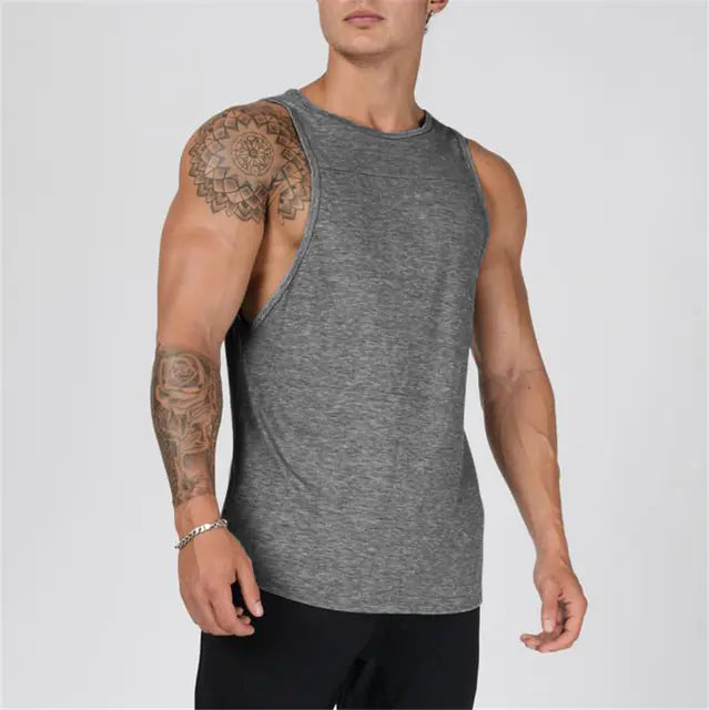 Men's Sleeveless Sports Shirt for Running and Gym