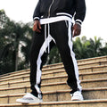 Trendy Men's Fitness Trousers with Zipper Pockets