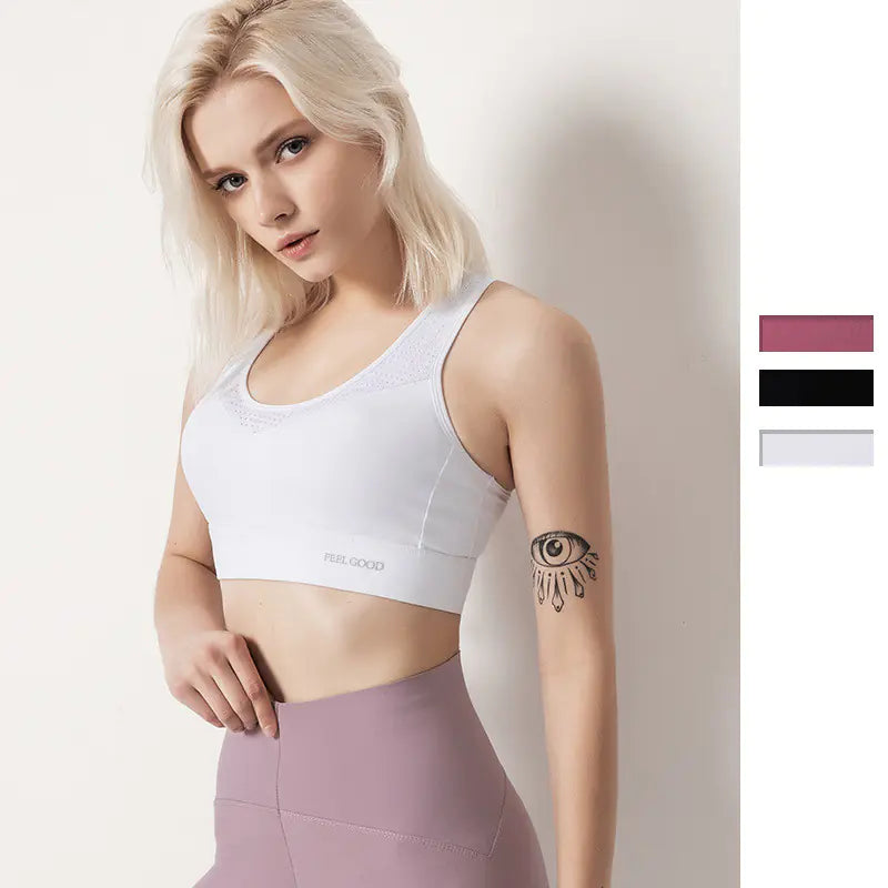 Women's Shockproof Running Vest and Yoga Bra