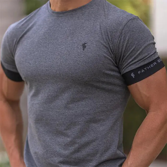 Men's Summer Leisure Sports Fitness T-Shirt