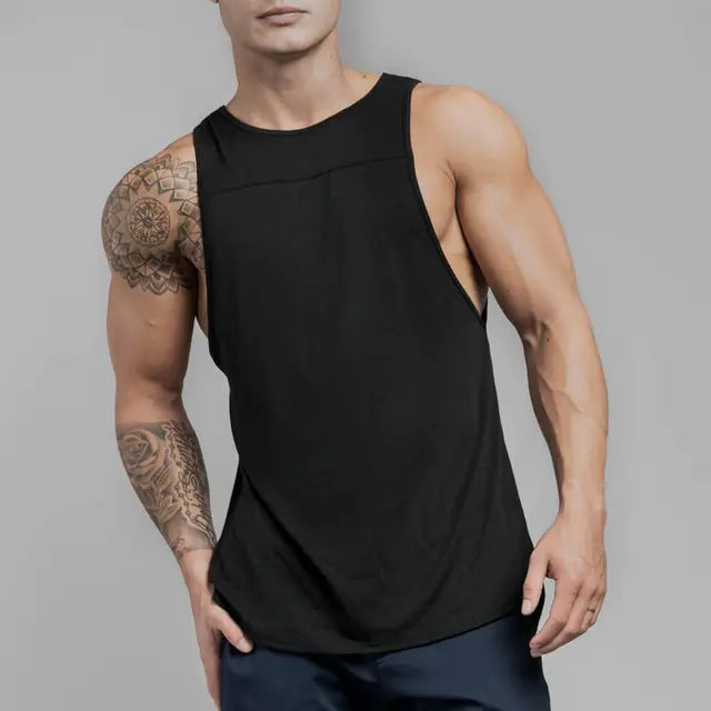 Men's Sleeveless Sports Shirt for Running and Gym